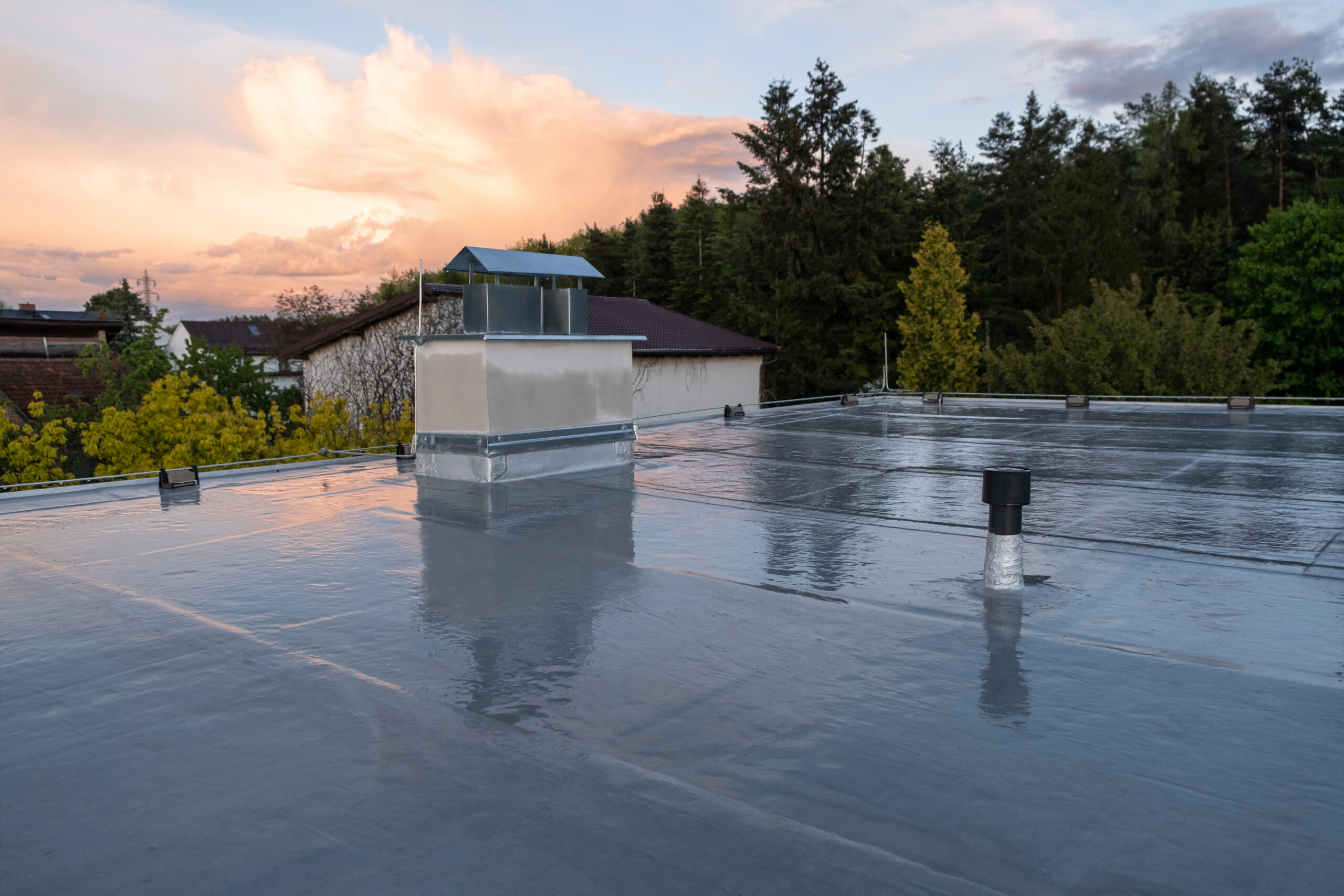 Flat Roof Silicone Coating Services in Denver